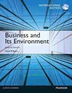 Business and Its Environment