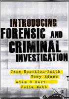 Introducing Forensic and Criminal Investigation