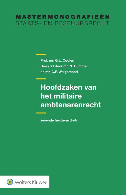 Hoofdzaken van het militaire ambtenarenrecht