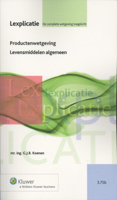 Productenwetgeving / Levensmiddelen algemeen (Ebook)