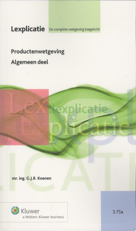 Productenwetgeving Algemeen deel (Ebook)