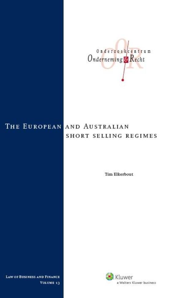 The European and Australian short selling regimes (Ebook)