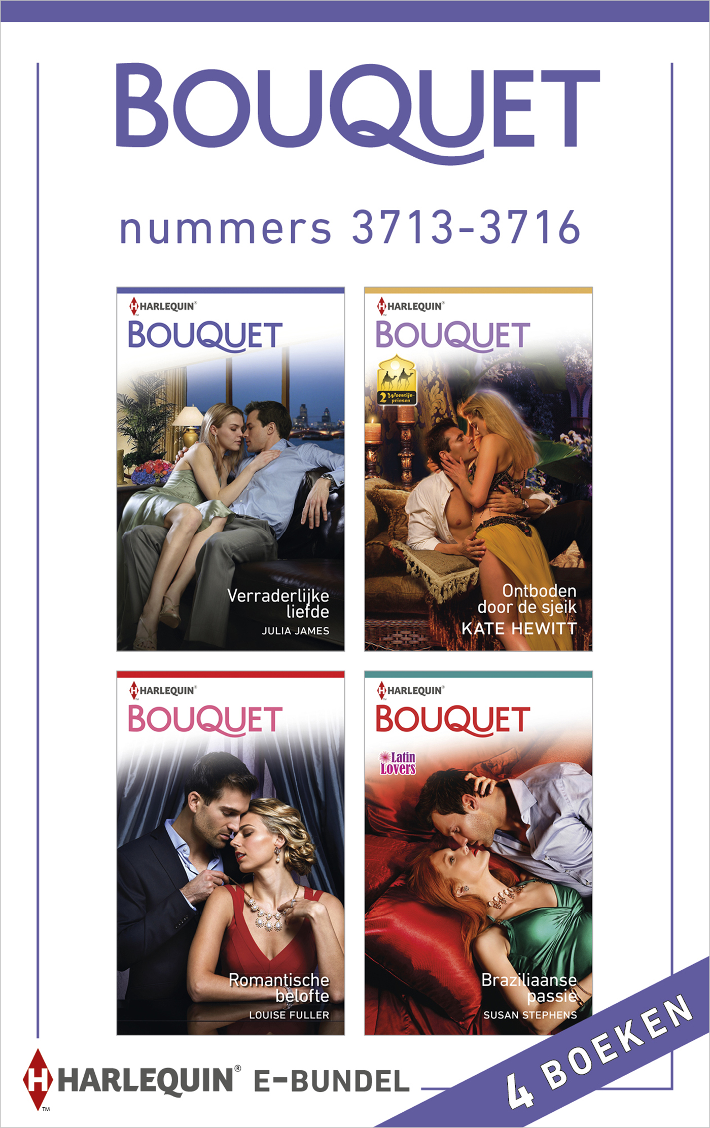 Bouquet e-bundel nummers 3713-3716 (Ebook)
