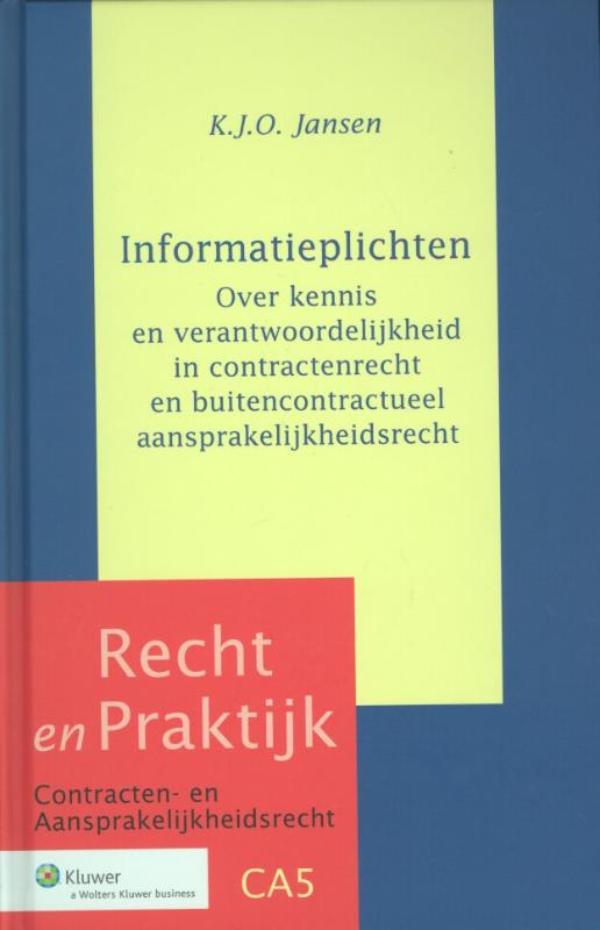 Informatieplichten (Ebook)