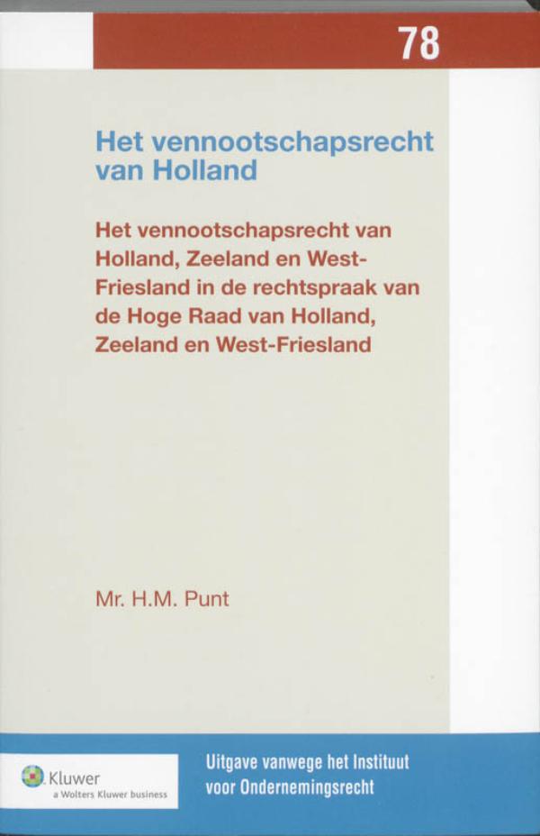 Het vennootschapsrecht van Holland (Ebook)
