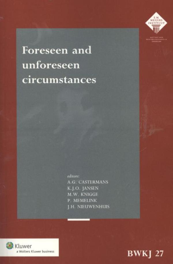 Foreseen and unforseen circumstances (Ebook)