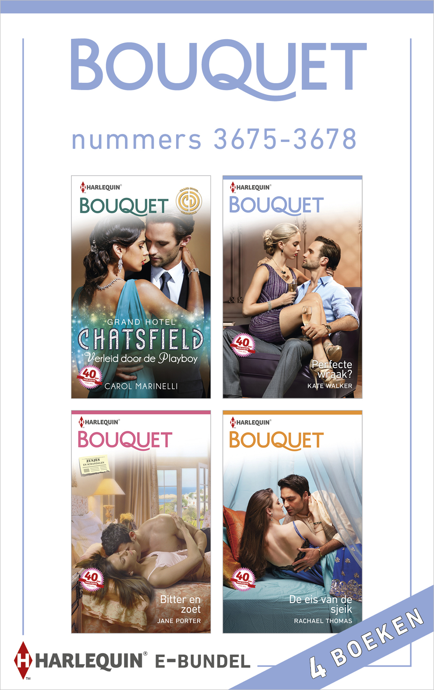 Bouquet e-bundel nummers 3675-3678 (4-in-1) (Ebook)