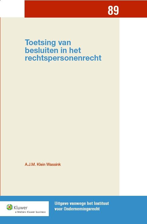 Toetsing van besluiten in het rechtspersonenrecht (Ebook)