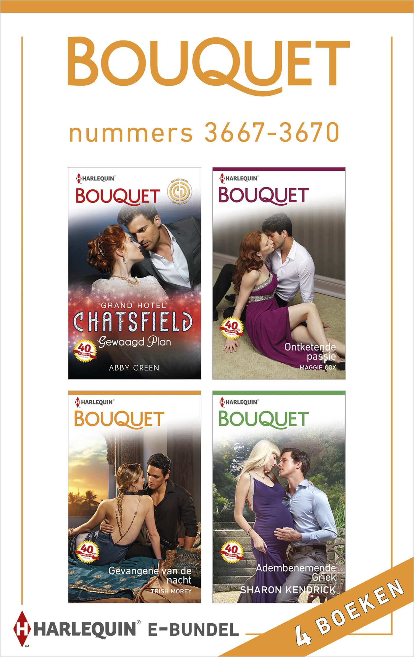 Bouquet e-bundel nummers 3667-3670 (4-in-1) (Ebook)