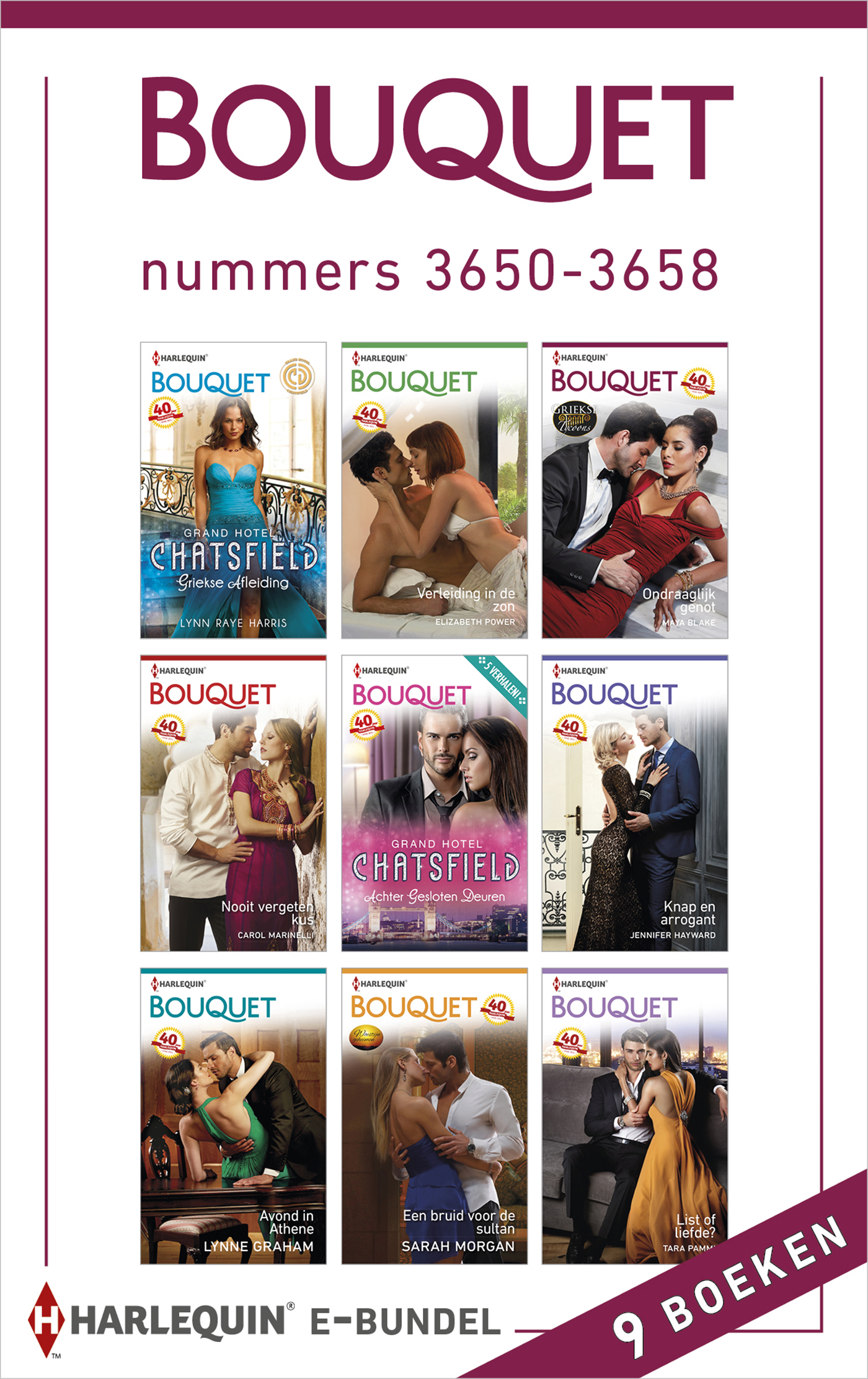 Bouquet e-bundel nummers 3650-3658 (9-in-1) (Ebook)