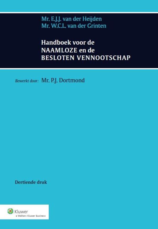 Handboek voor de naamloze en de besloten vennootschap (Ebook)