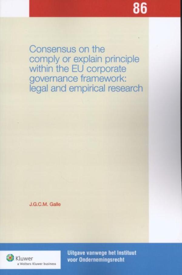 Consensus on comply / explain principle within EU corporate governance framework (Ebook)