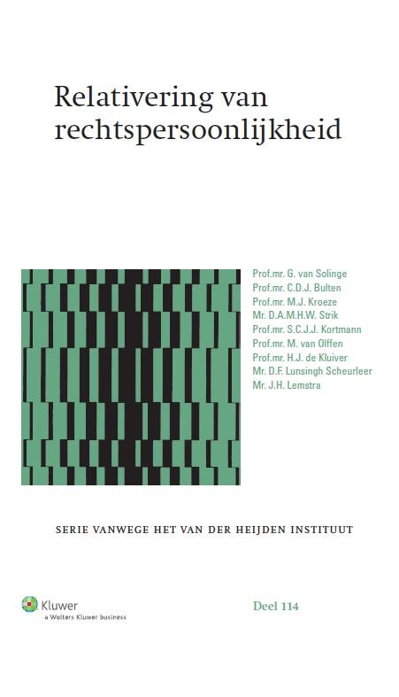 Relativering van rechtspersoonlijkheid (Ebook)