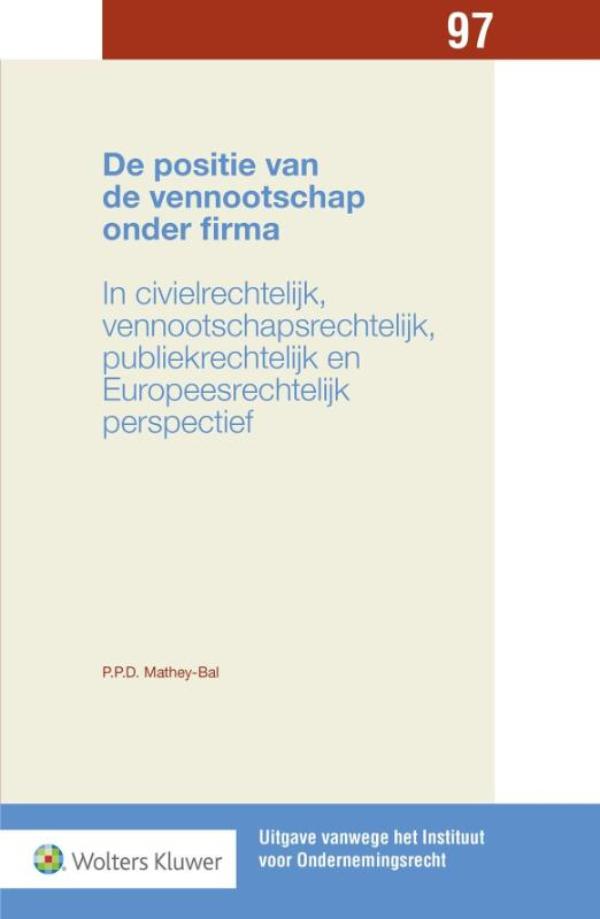 De positie van de vennootschap onder firma (Ebook)