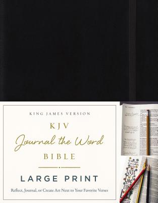 KJV, Journal the Word Bible, Large Print, Hardcover, Black, Red Letter Edition