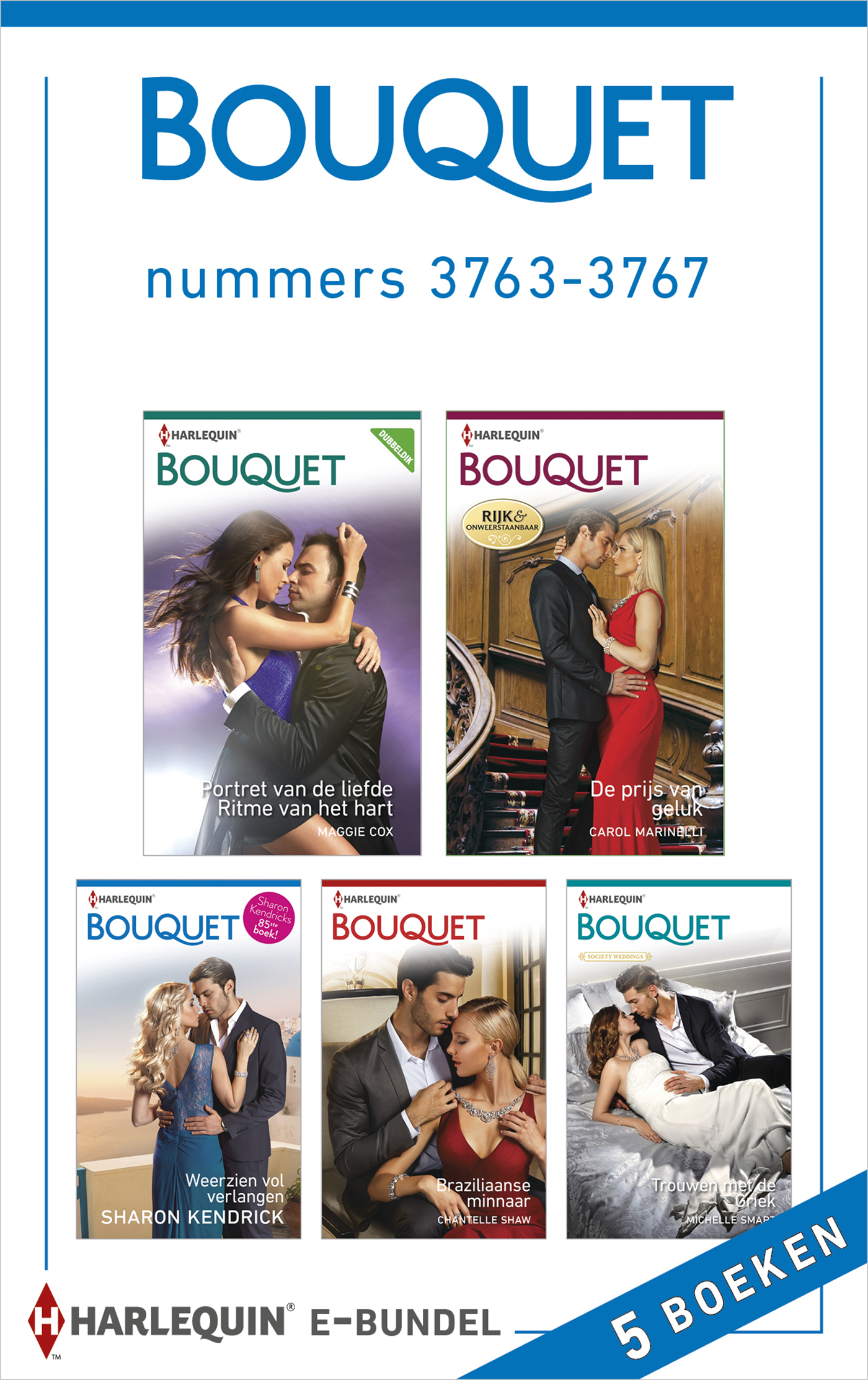 Bouquet e-bundel nummers 3763-3767 (5-in-1) (Ebook)