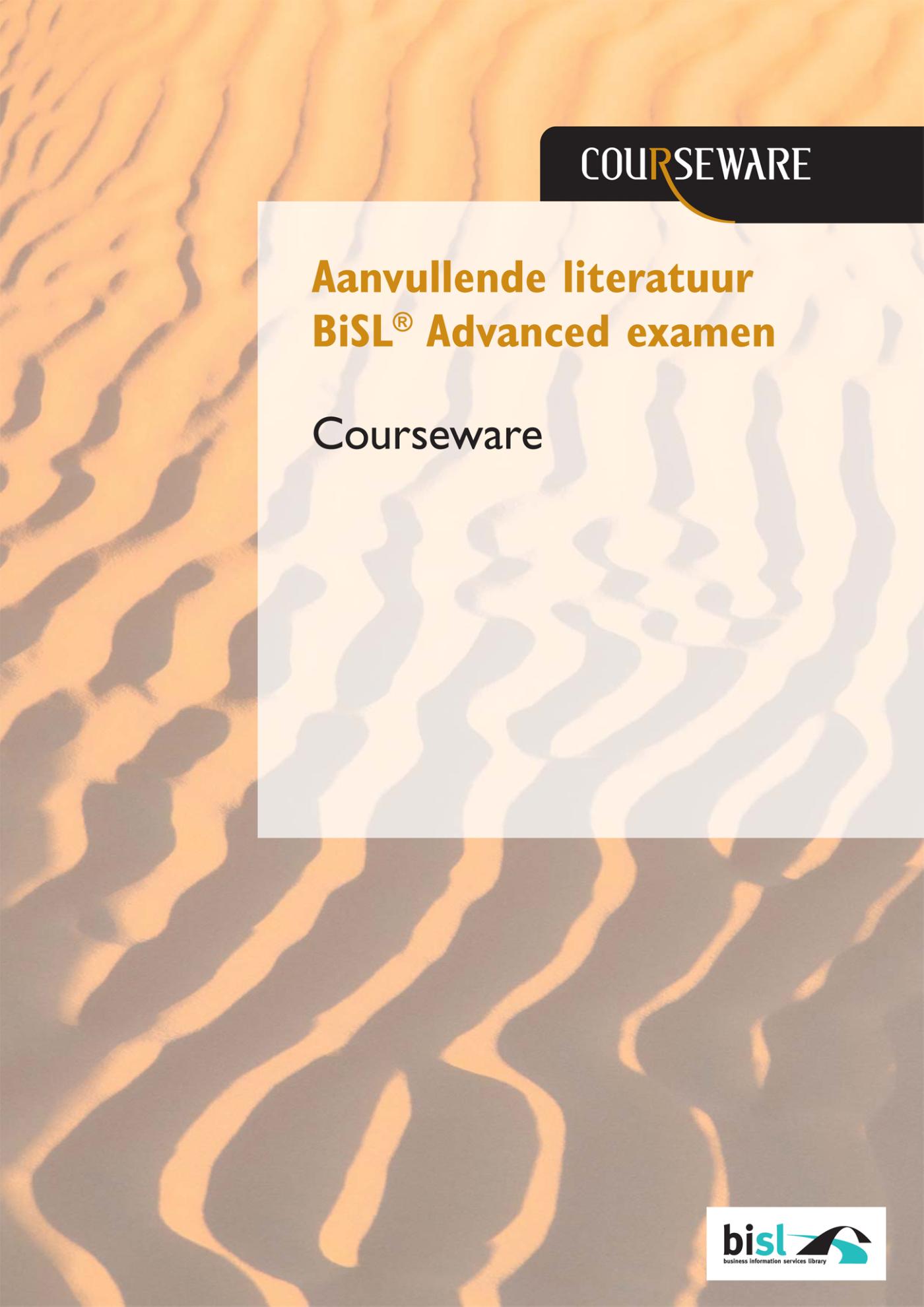 Aanvullende literatuur BiSL® Advanced examen / deel courseware (Ebook)