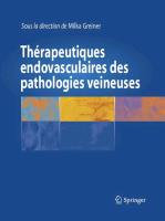 Thrapeutiques Endovasculaires Des Pathologies Veineuses