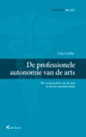 De professionele autonomie van de arts