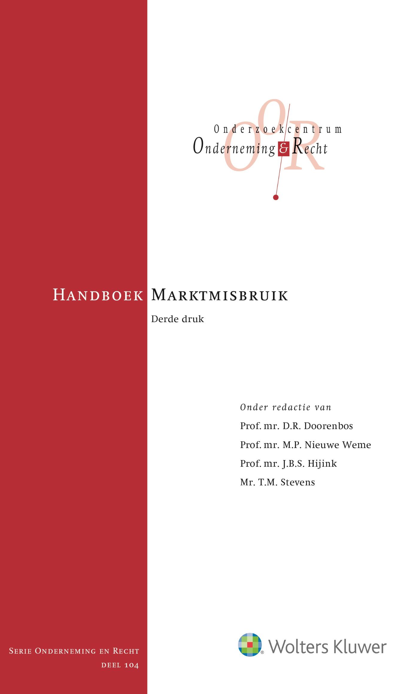 Handboek Marktmisbruik (Ebook)