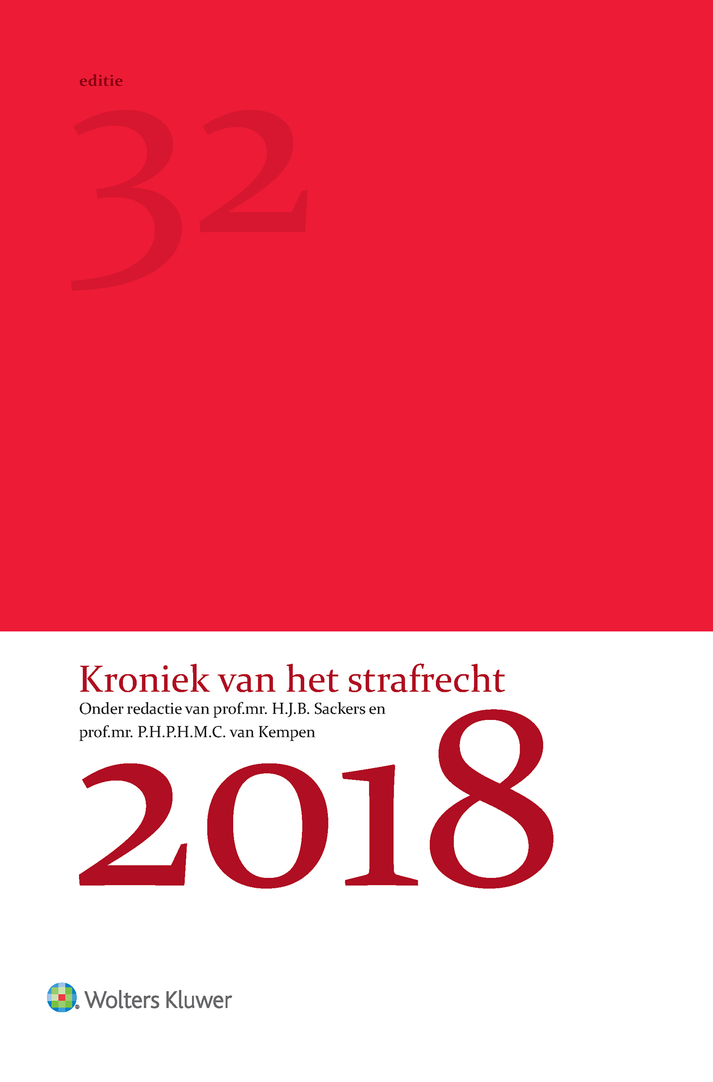 Kroniek van het strafrecht 2018 (Ebook)