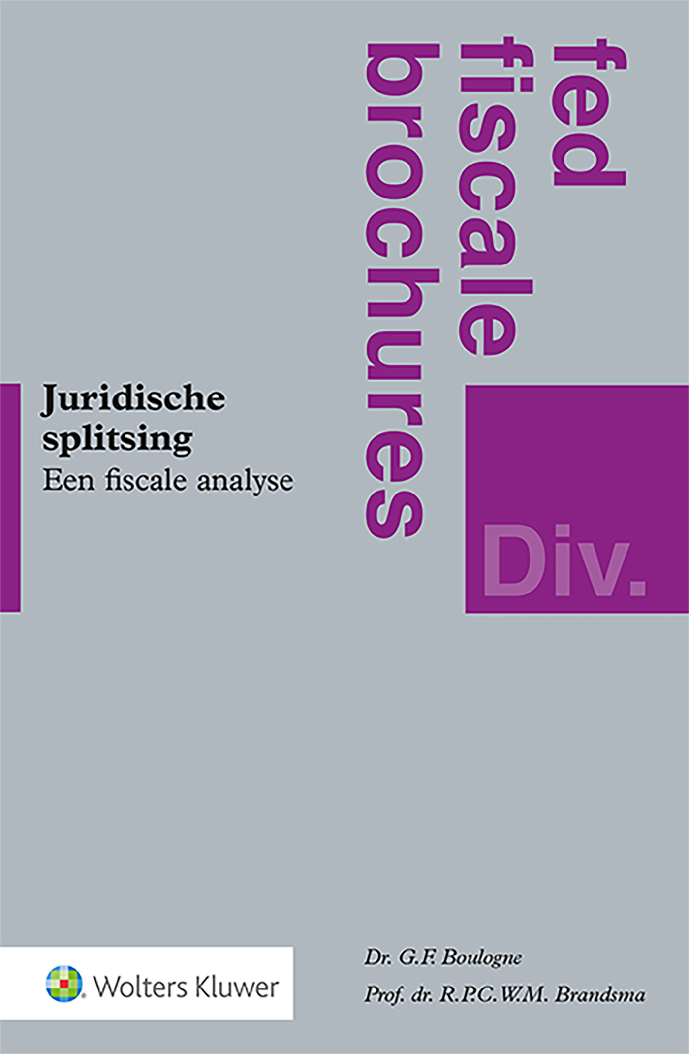 Juridische splitsing (Ebook)