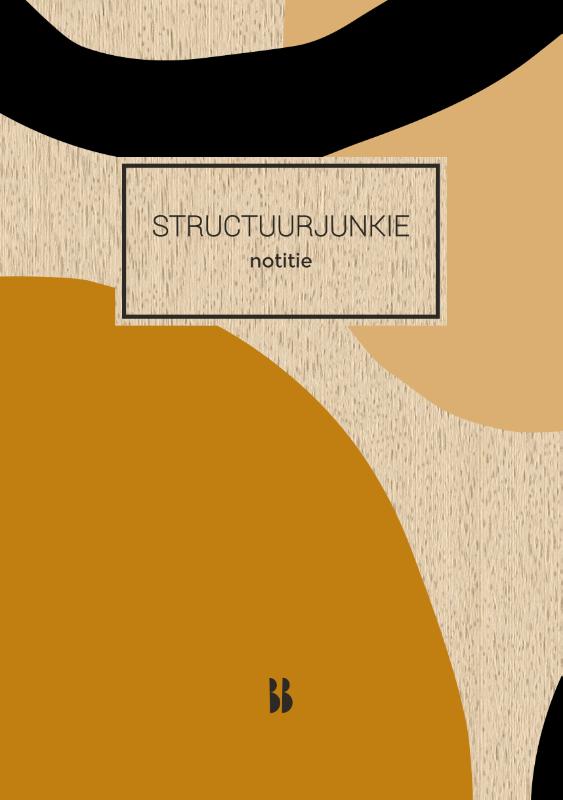 Structuurjunkie notitieboek (oker)