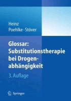 Glossar: Substitutionstherapie bei Drogenabhängigkeit