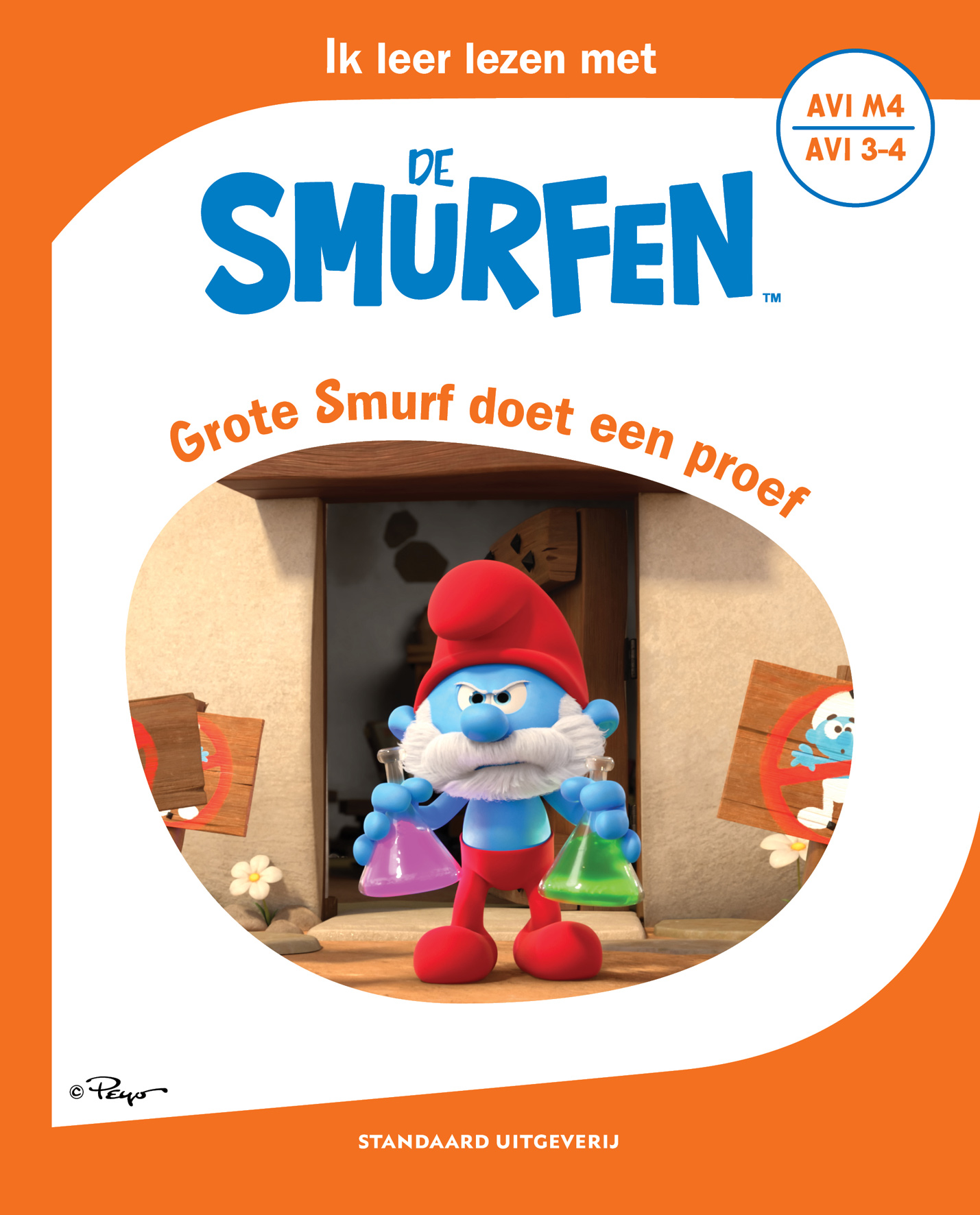 Grote Smurf doet een proef