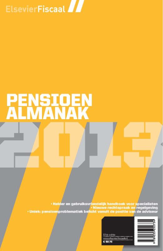Elsevier pensioen almanak / 2013 (Ebook)