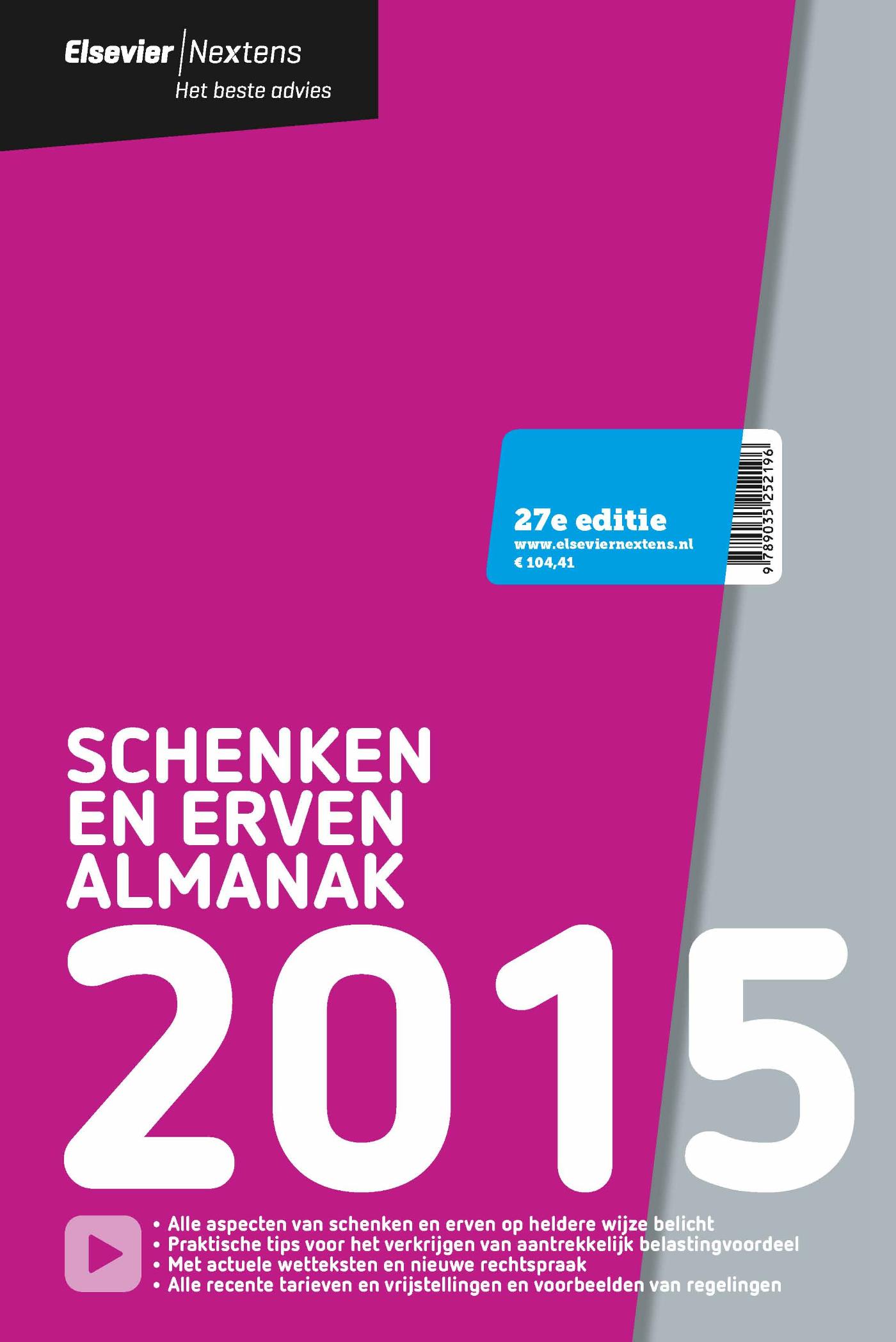 Elsevier schenken en erven almanak / 2015 (Ebook)