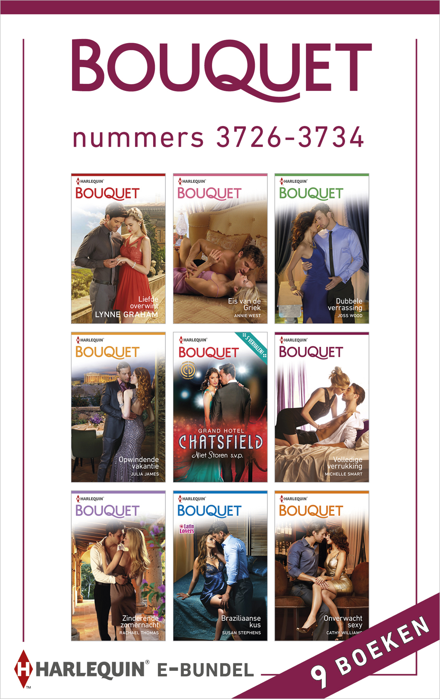 Bouquet e-bundel nummers 3726-3734 (9-in-1) (Ebook)