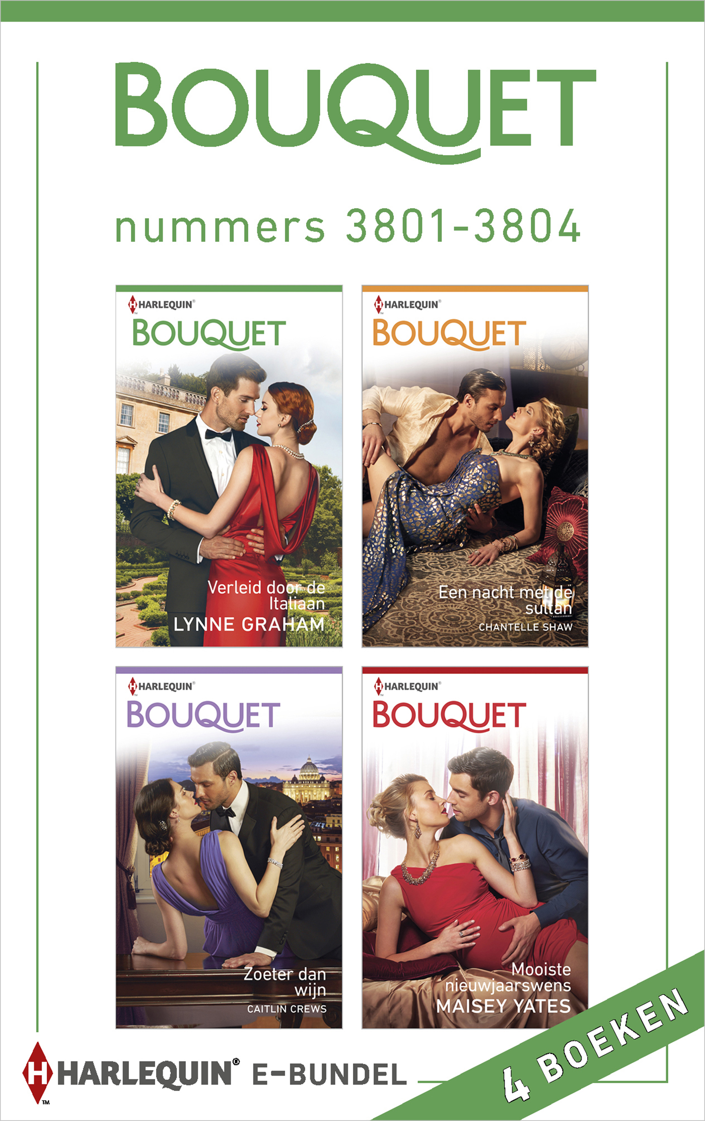 Bouquet e-bundel nummers 3801-3804 (4-in-1) (Ebook)