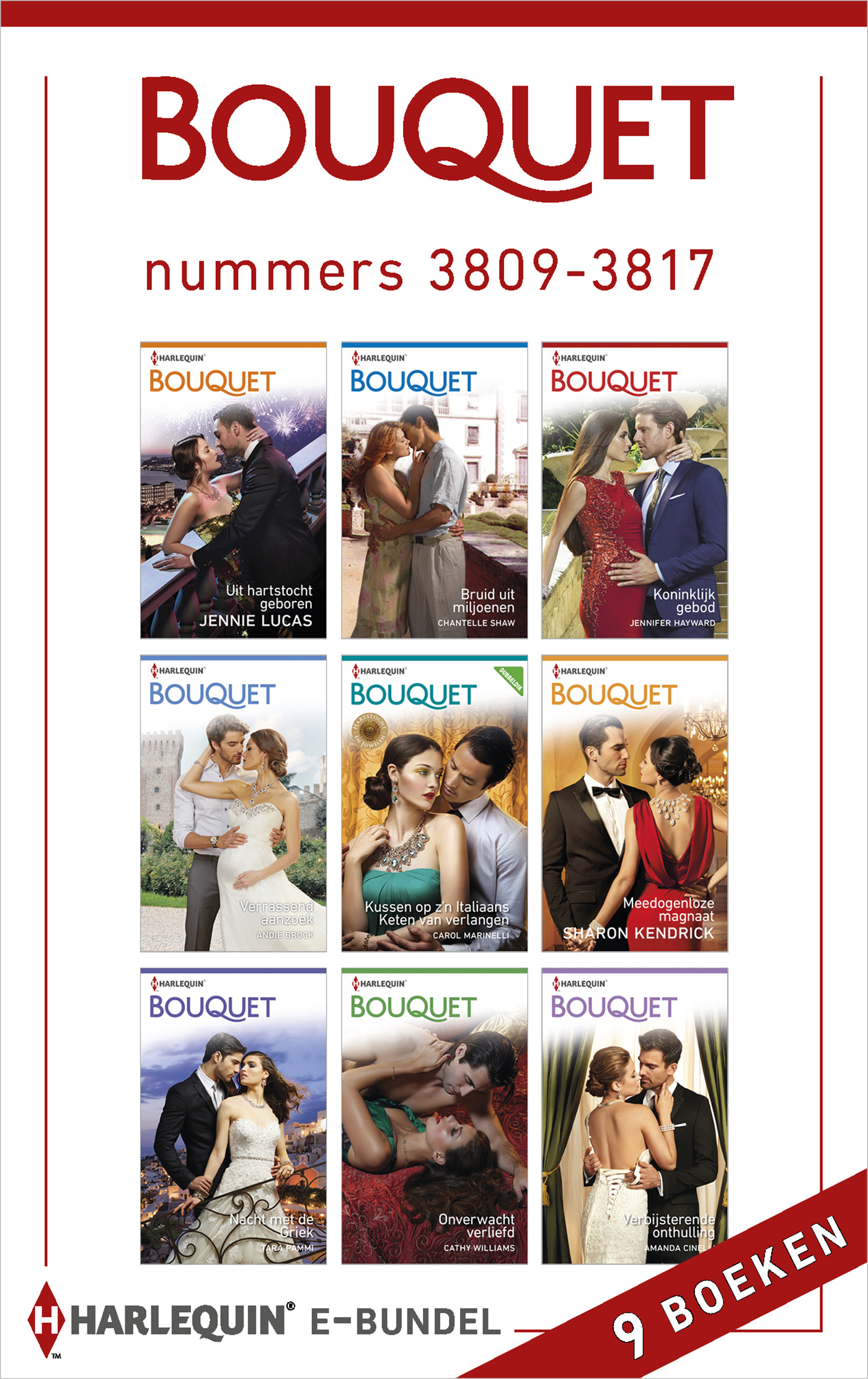 Bouquet e-bundel nummers 3809 - 3817 (9-in-1) (Ebook)