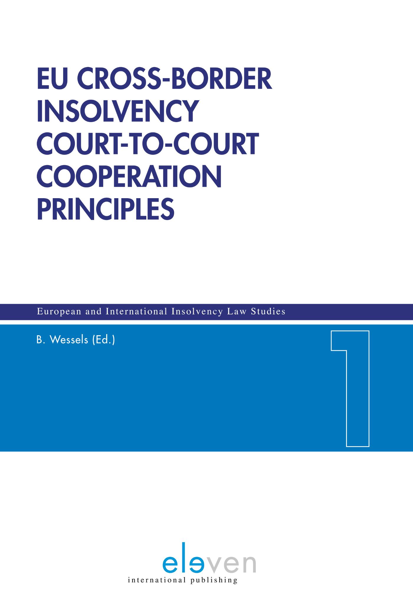 EU Cross-Border insolvency court-to-court cooperation principles (Ebook)